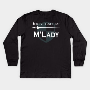 Renaissance Faire Costume My Lady Kids Long Sleeve T-Shirt